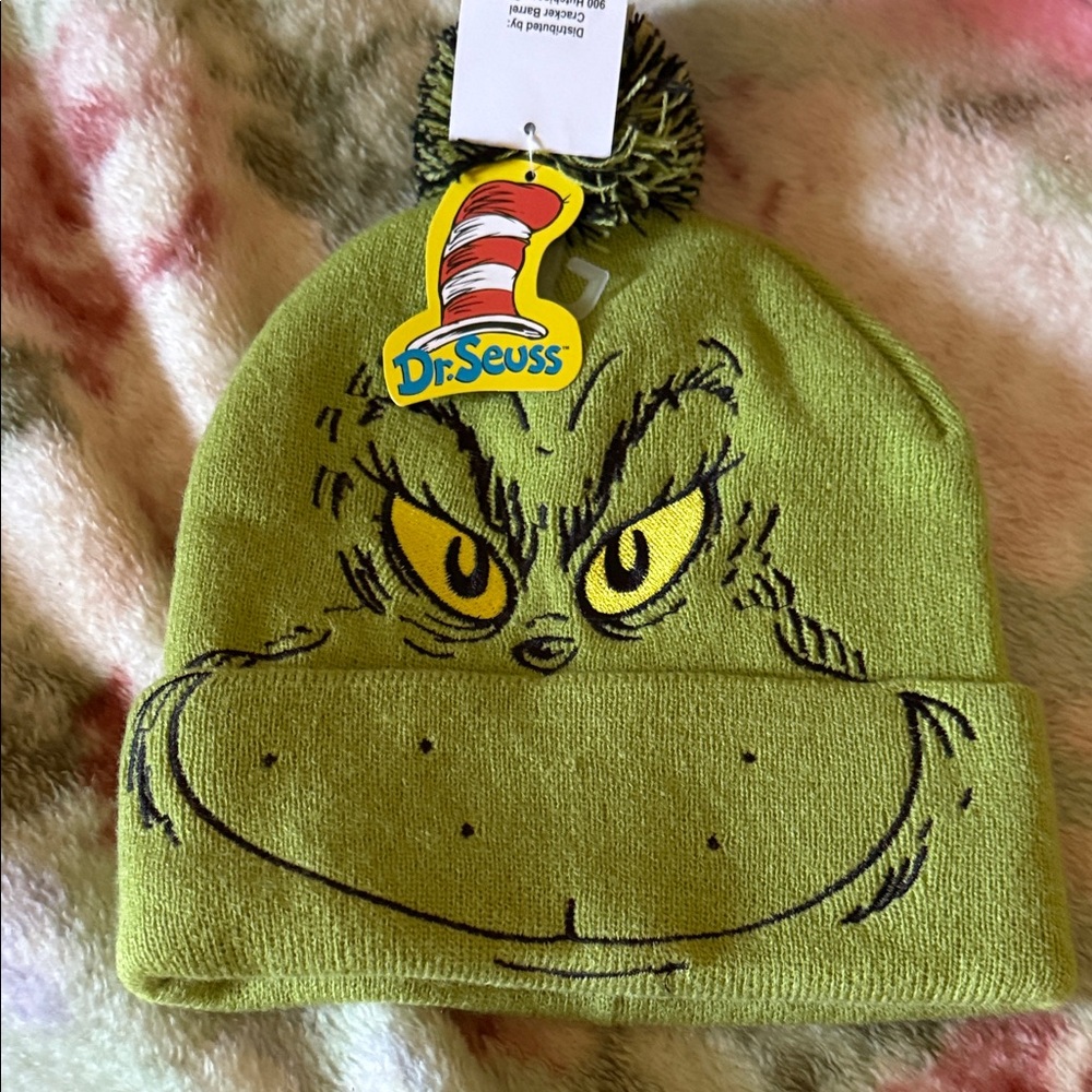 Dr. Seuss Grinch Lime Green Beanie